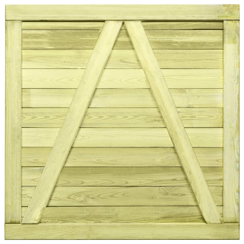 Dārza vārtiņi, 100x100cm, impregnēta priedes koksne