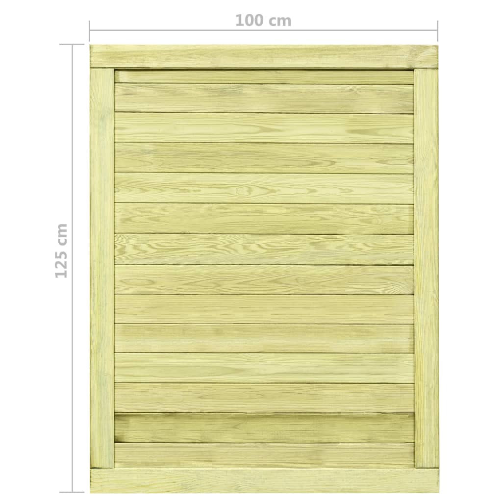 Sodo vartai, 125x100cm, impregnuota pušies mediena