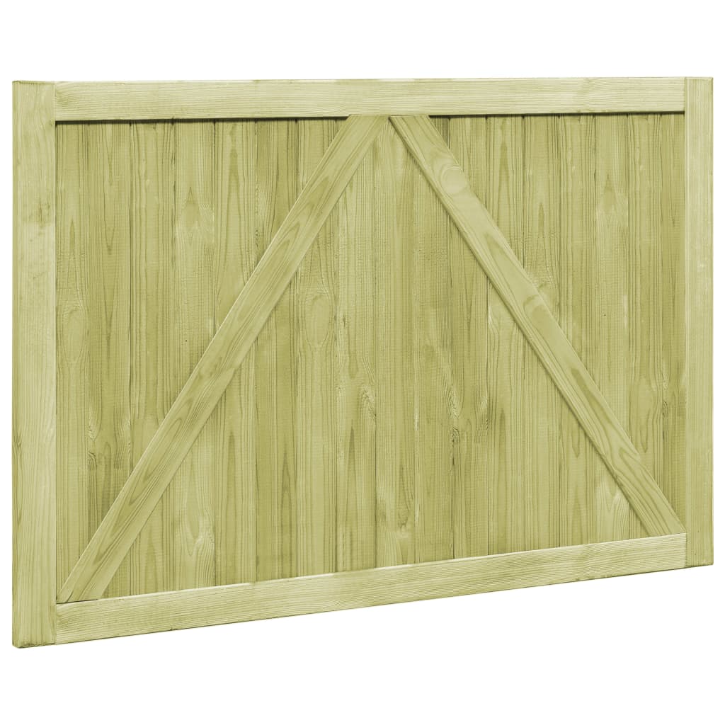 Sodo vartai, 2vnt., 300x100cm, impregnuota pušies mediena