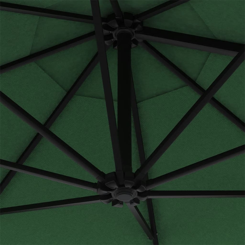 Dārza saulessargs AUDEN, zaļš, 300x131cm