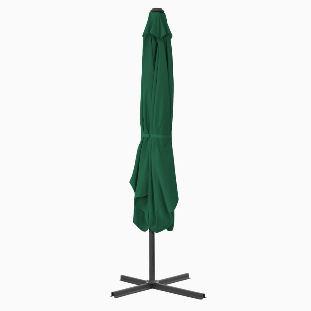 Lauko skėtis nuo saulės su plieniniu stulpu, žalias, 250x250cm