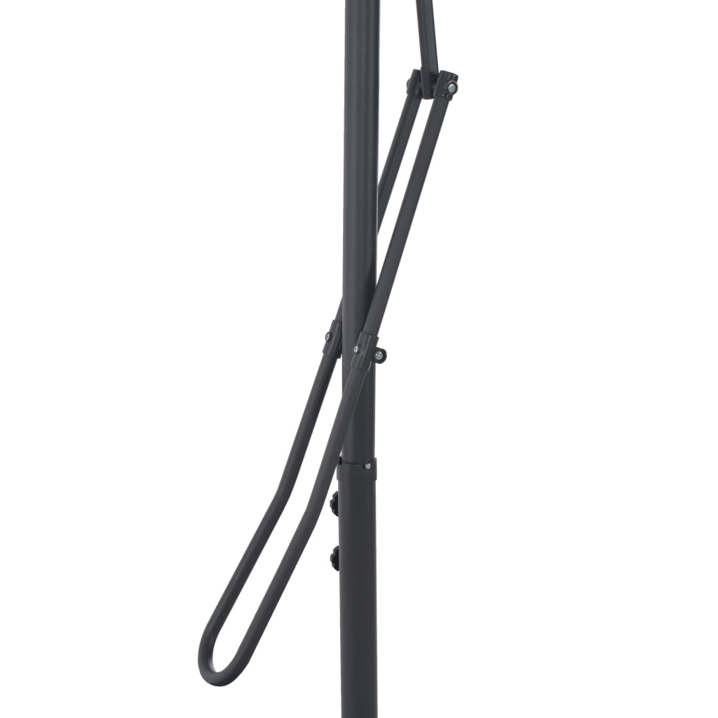 Lauko skėtis nuo saulės su plieniniu stulpu, taupe, 250x250cm