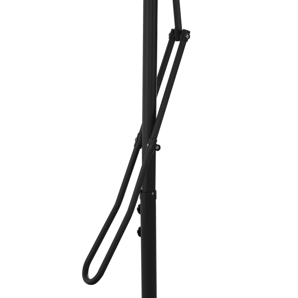 Lauko skėtis nuo saulės su plieniniu stulpu, antracito, 300cm