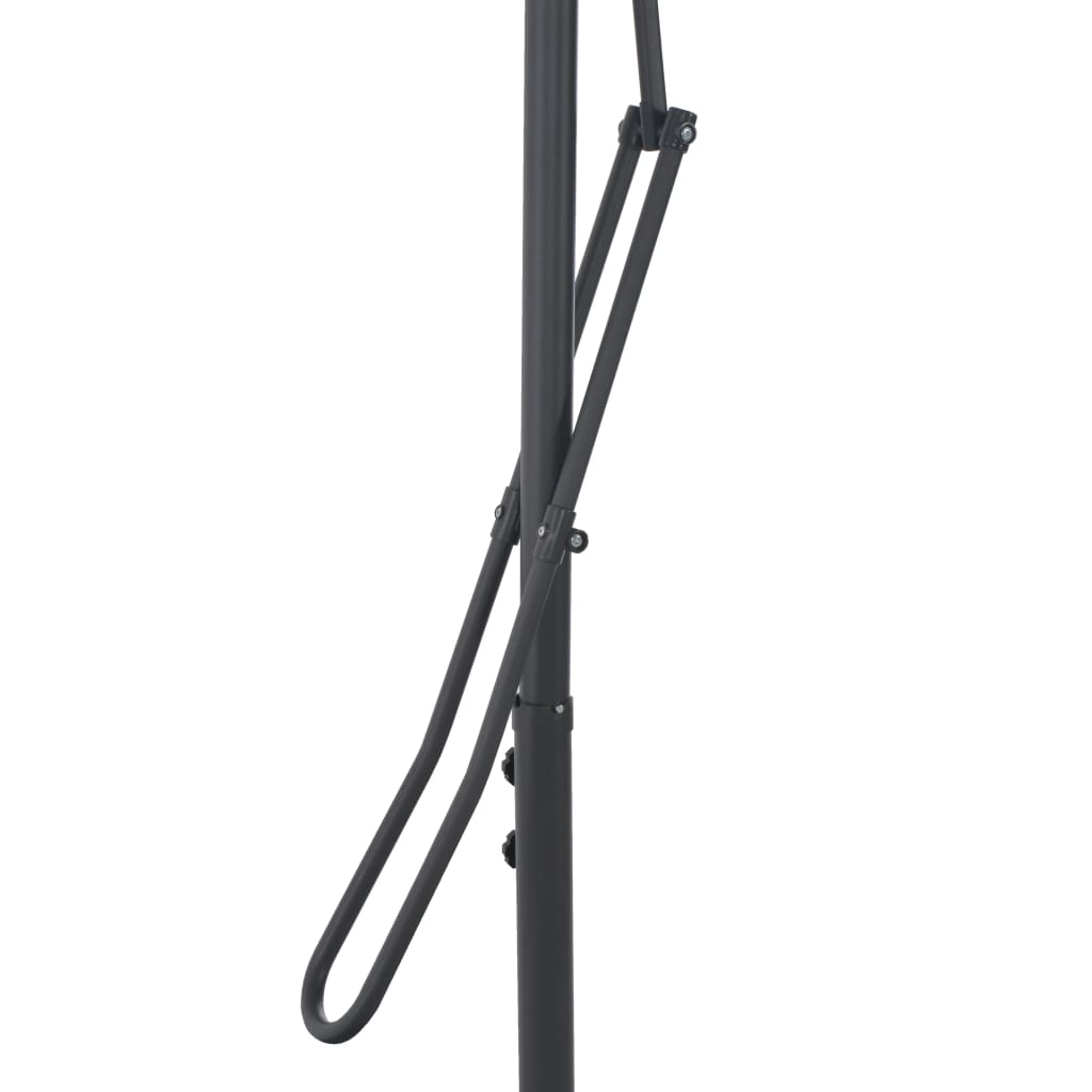 Lauko skėtis nuo saulės su plieniniu stulpu, taupe, 300cm