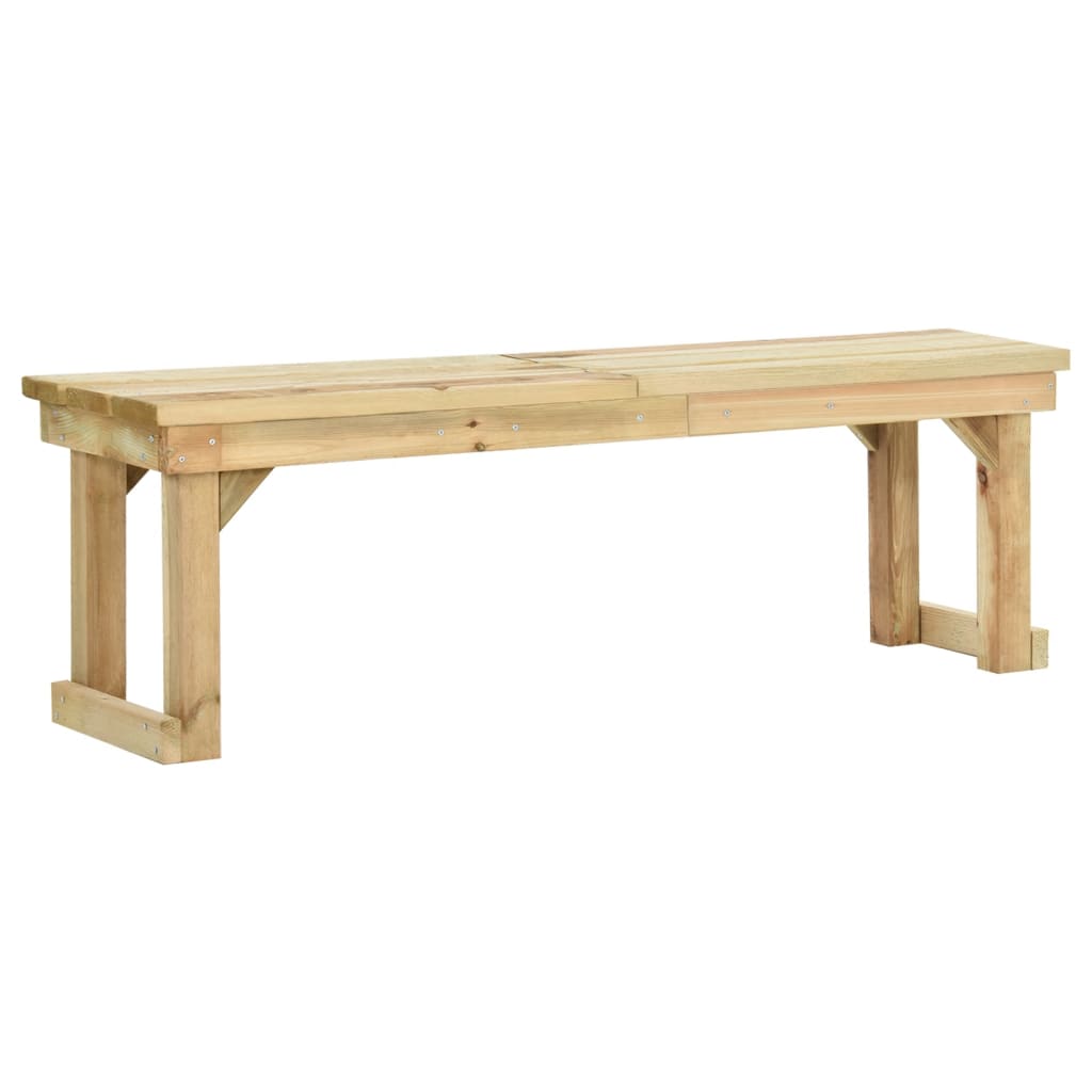 Garden bench, 140cm, impregnated pine wood