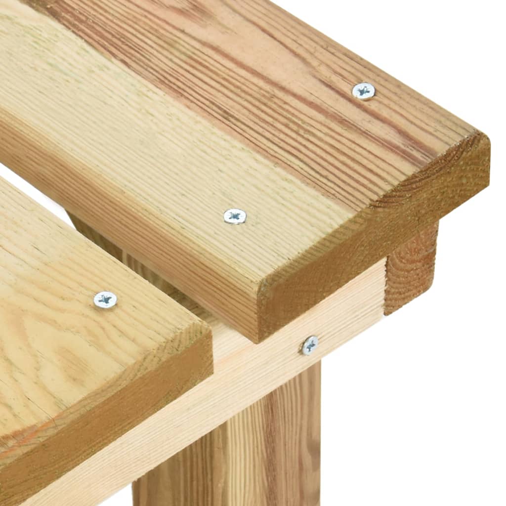 Garden bench, 140cm, impregnated pine wood