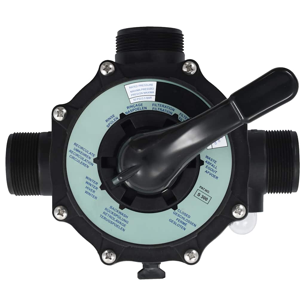 Multiport valve for sand filter, ABS, 1.5", 6-way
