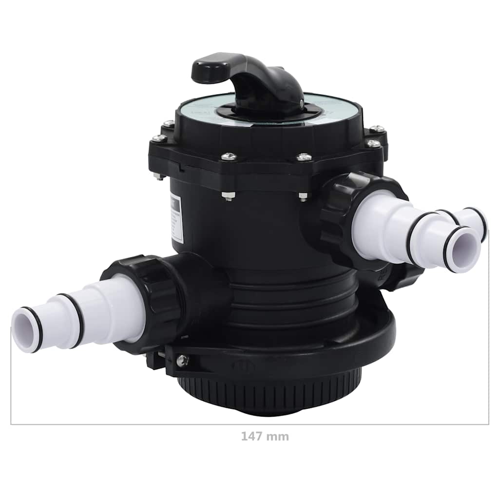 Multiport valve for sand filter, ABS, 1.5", 6-way