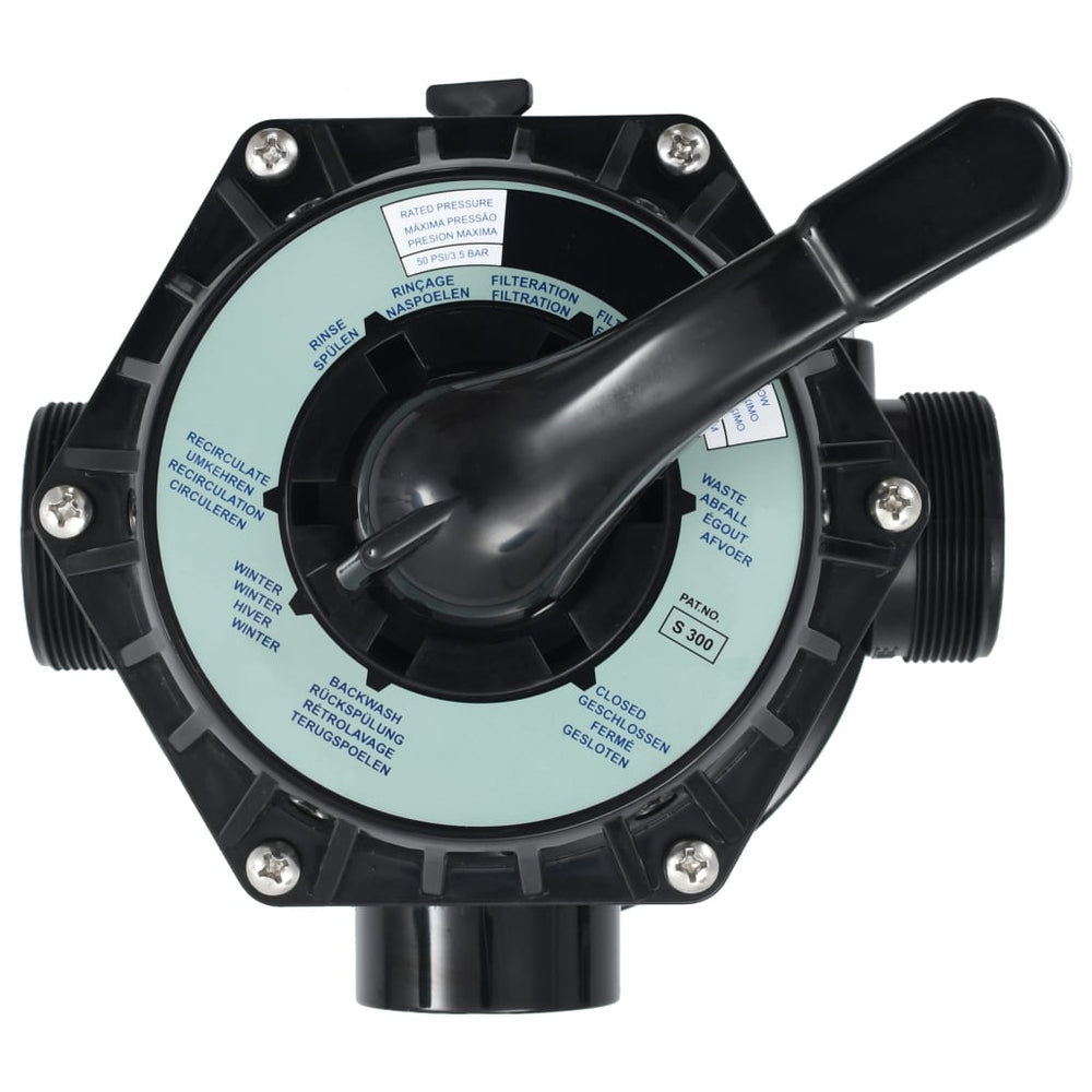 Multiport valve for sand filter, ABS, 1.5", 6-way