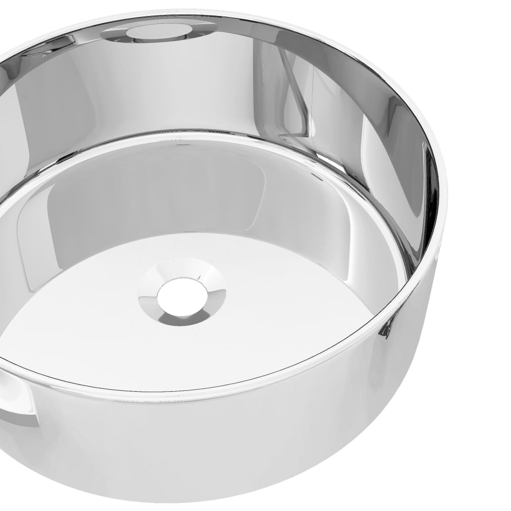 Washbasin, 40x15cm, silver, ceramic