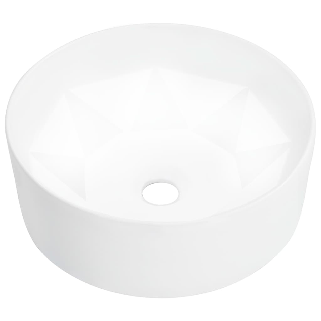 Basin, white, 36x14cm, ceramic