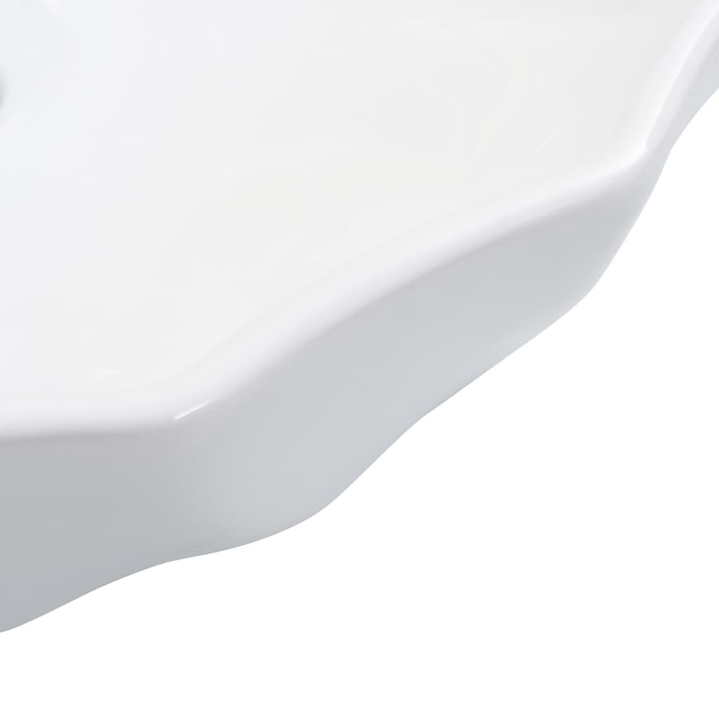 Sink, white, 46x17cm, ceramic