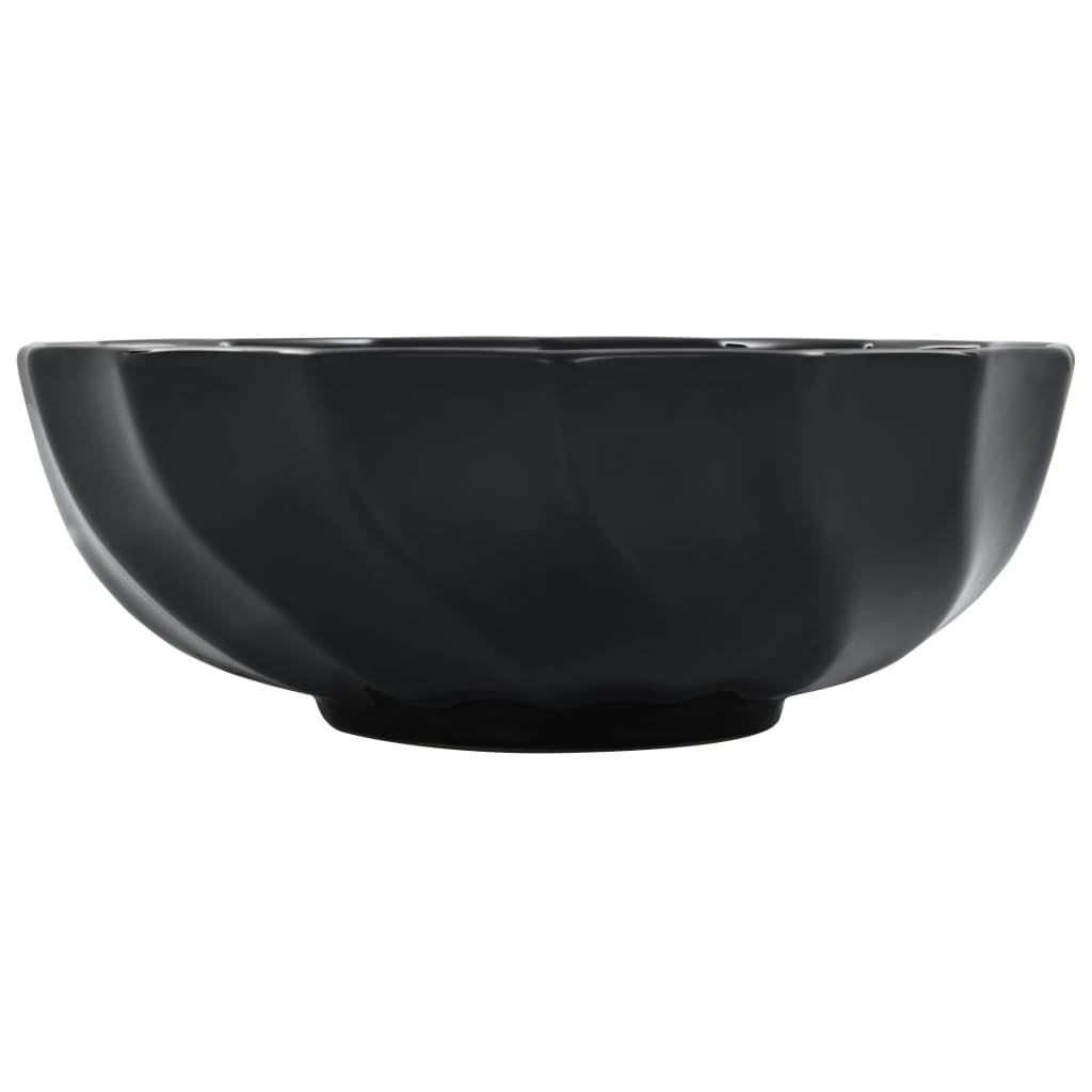 Sink, black, 46x17cm, ceramic