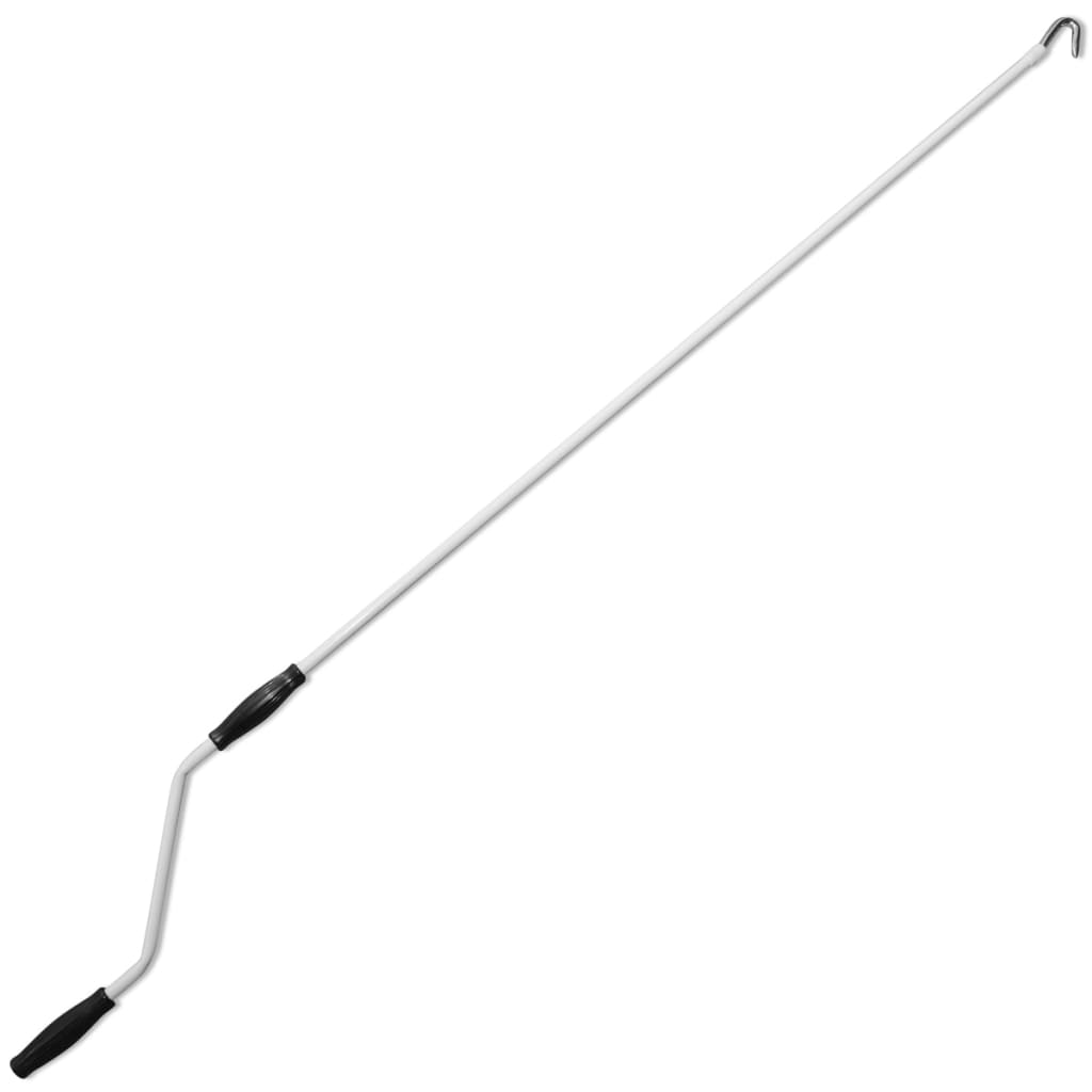Saliekama markīze, vad. ar rokas kloķi, 350cm, zili/balta krāsa.