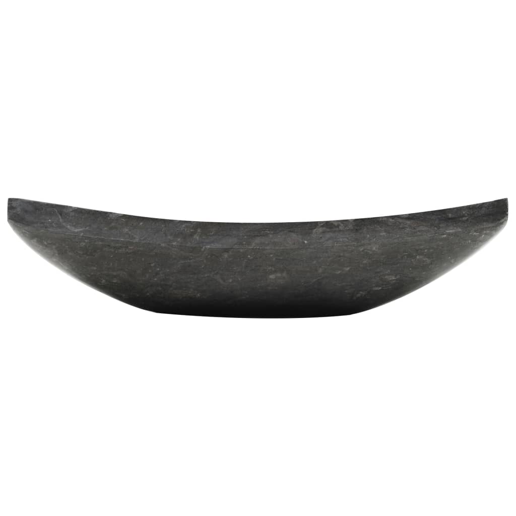 Sink, black, 50x35x12cm, marble