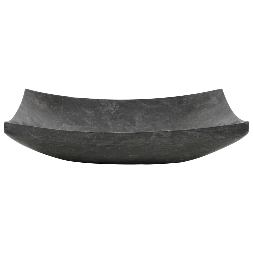 Sink, black, 50x35x12cm, marble