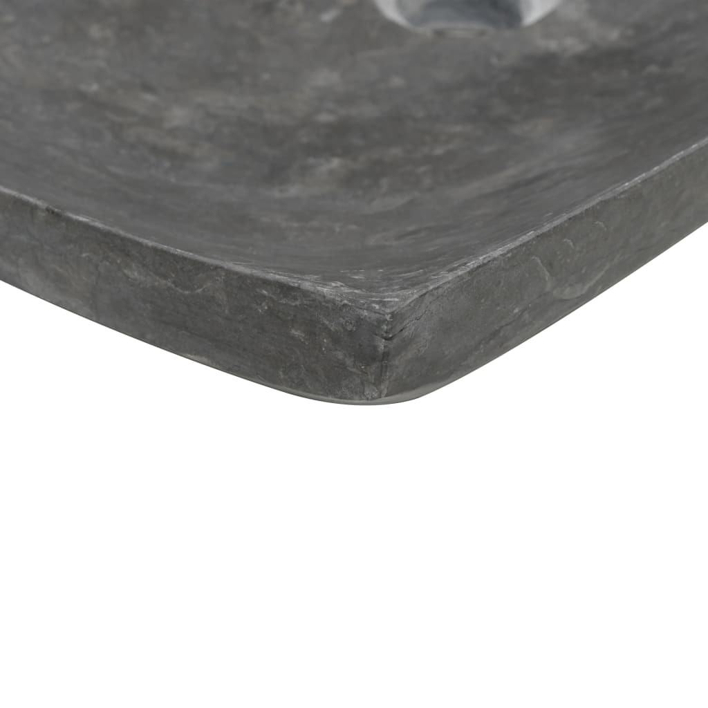 Sink, black, 50x35x12cm, marble