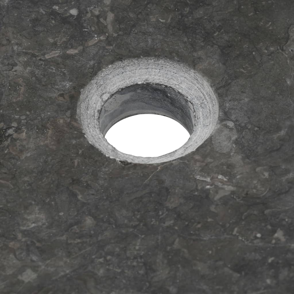 Sink, black, 50x35x12cm, marble