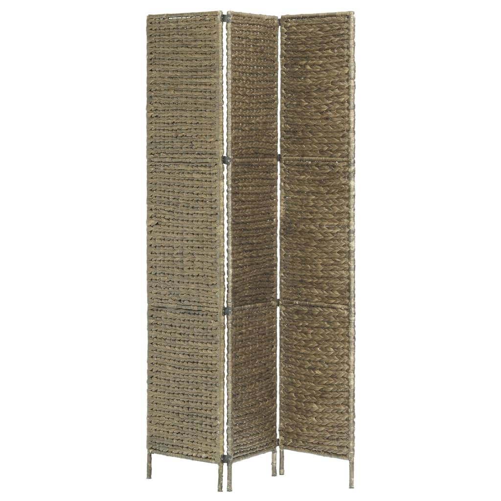 3 daļu telpas sadalītājs, brūns, 116 x 160 cm, ūdens hiacinte