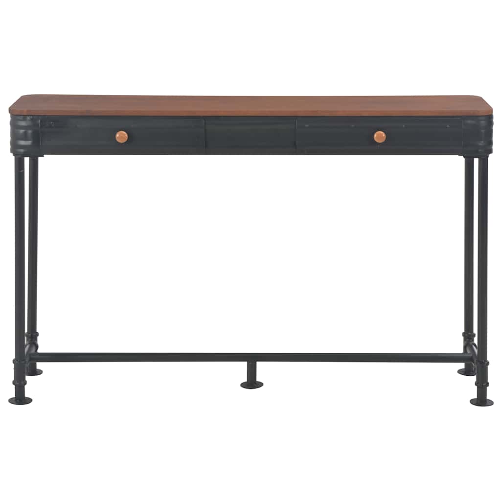 Konsoles galdiņš ar 2 atvilktnēm, 120x30x76cm, egles masīvkoks.
