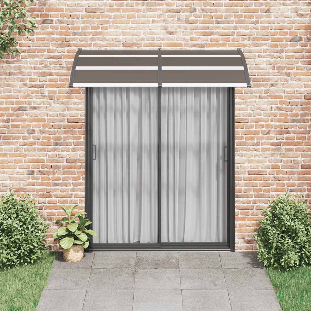 Canopy for doors, black, 200x100cm, PC