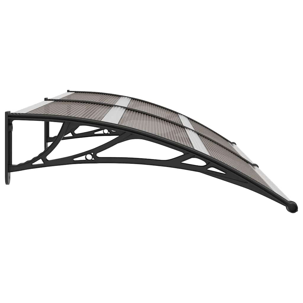 Canopy for doors, black, 200x100cm, PC