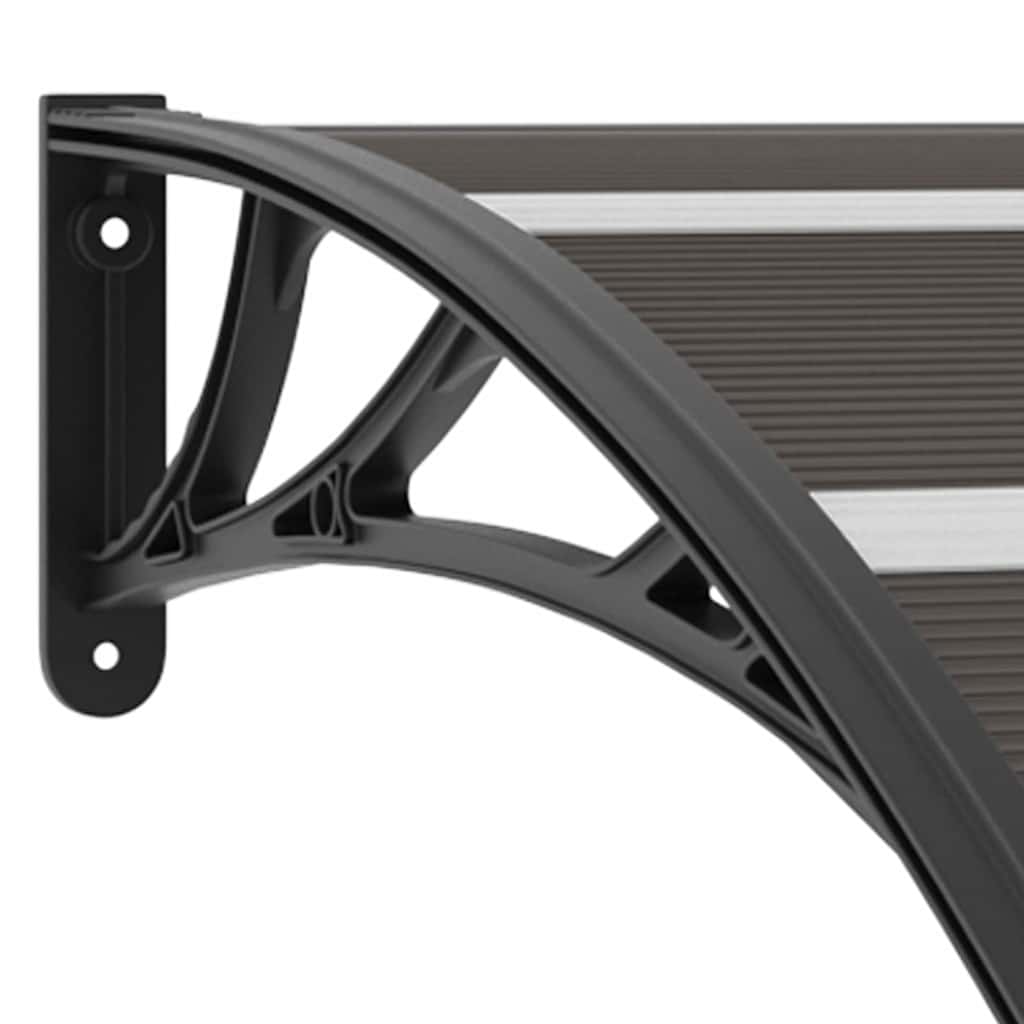Canopy for doors, black, 200x100cm, PC