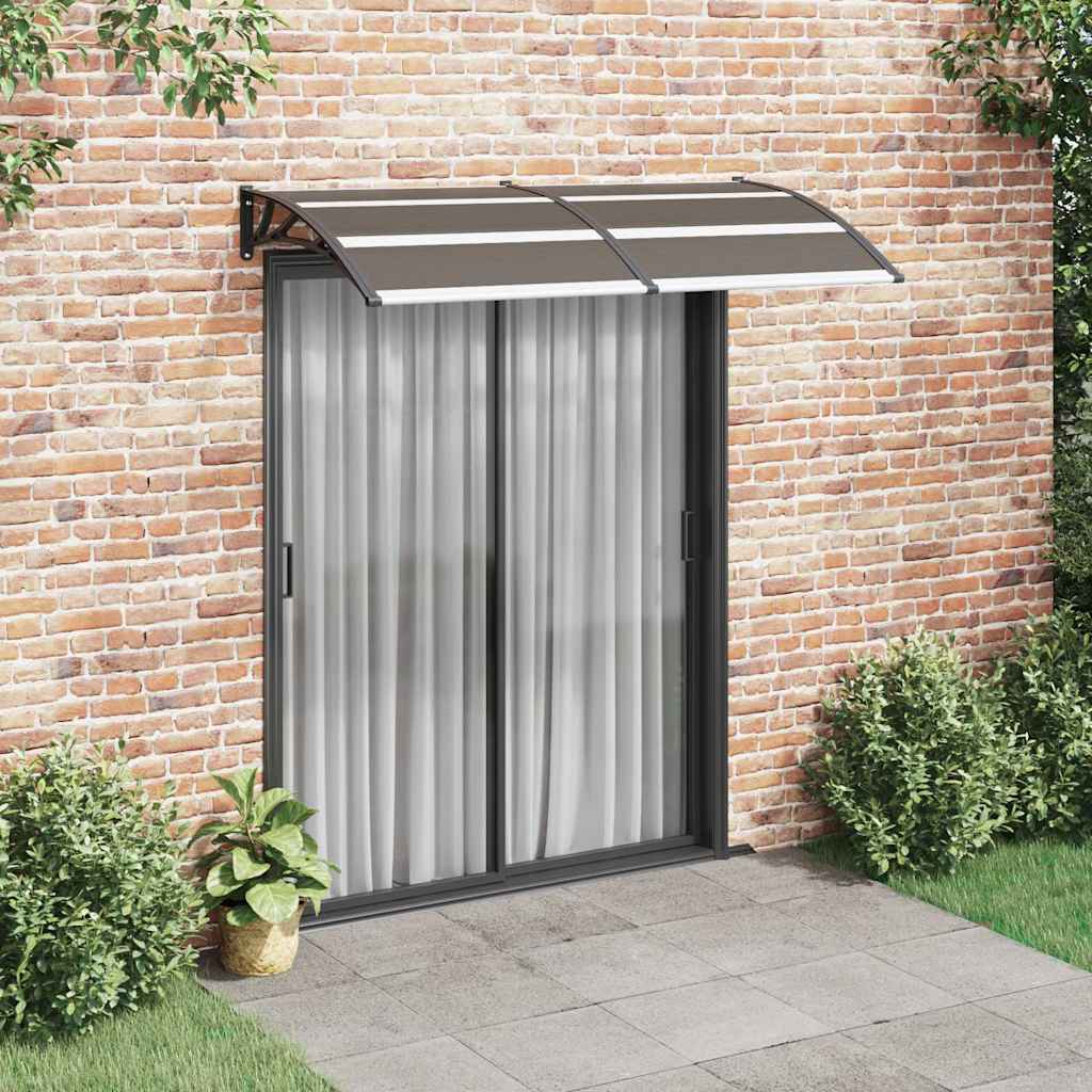 Canopy for doors, black, 200x100cm, PC