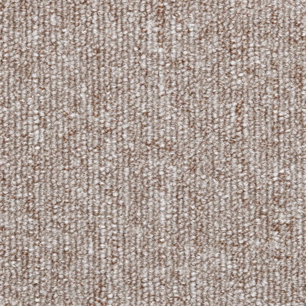 Laiptų kilimėliai, 15 vnt., 56x17x3 cm, šviesiai rudi, pusapvaliai