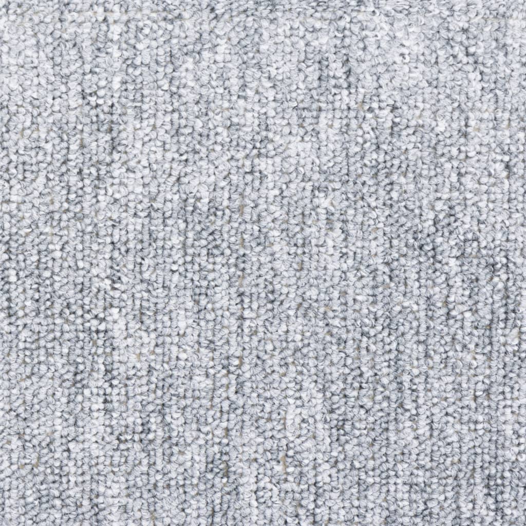 Kilimėliai laiptams, 15vnt., šviesiai pilkos spalvos, 65x24x4cm