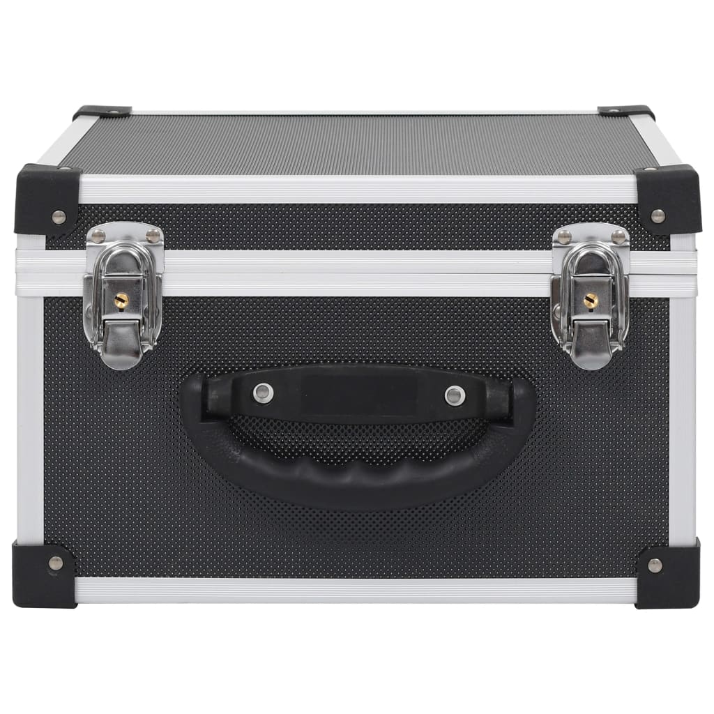 CD case for 40 discs, black, aluminum, ABS