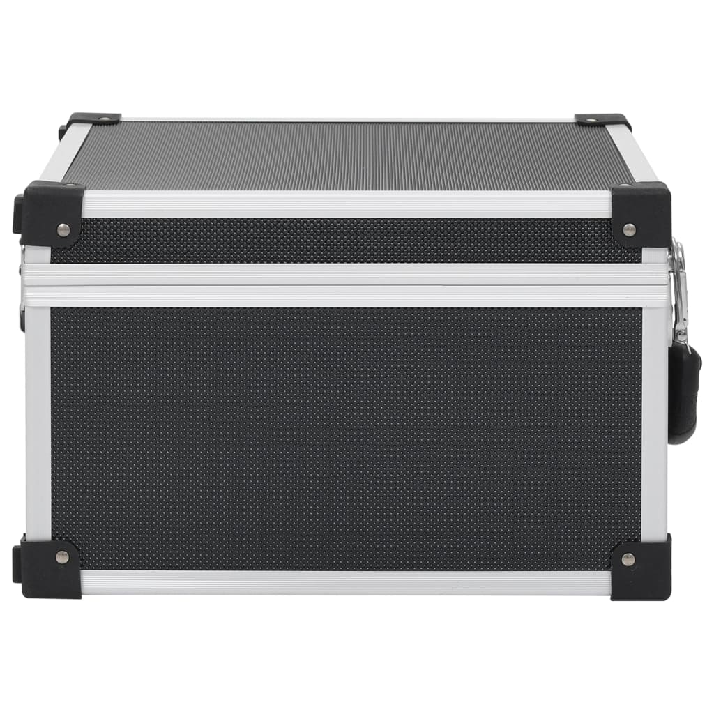 CD case for 40 discs, black, aluminum, ABS