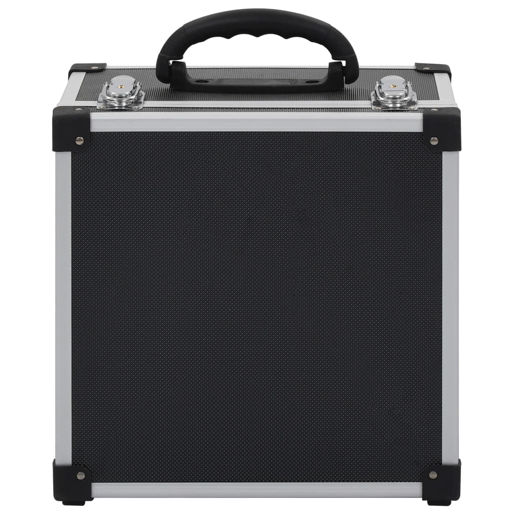 CD case for 40 discs, black, aluminum, ABS