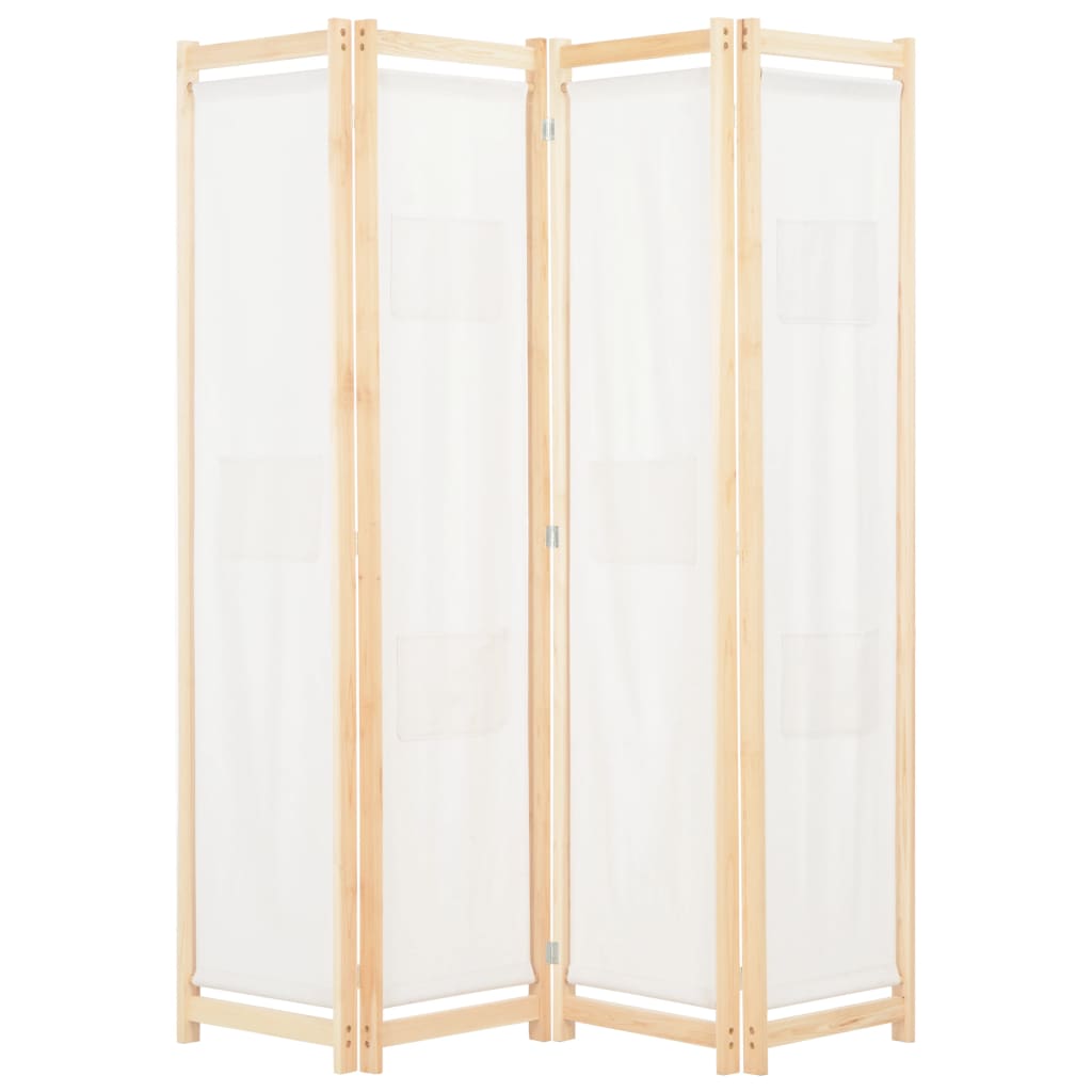 Telpiskais dalītājs, 4 d., krēmkrāsas, 160x170x4cm, audums