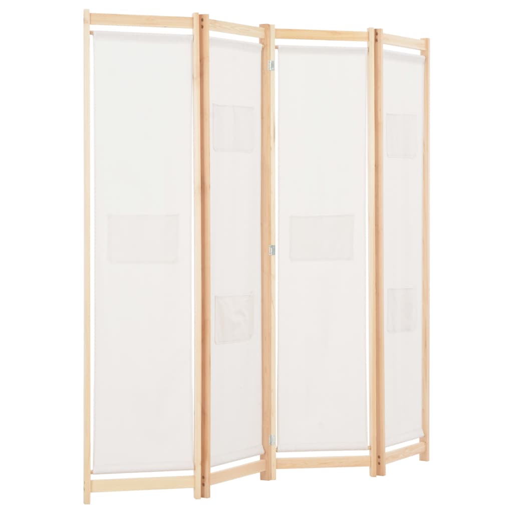 Telpiskais dalītājs, 4 d., krēmkrāsas, 160x170x4cm, audums