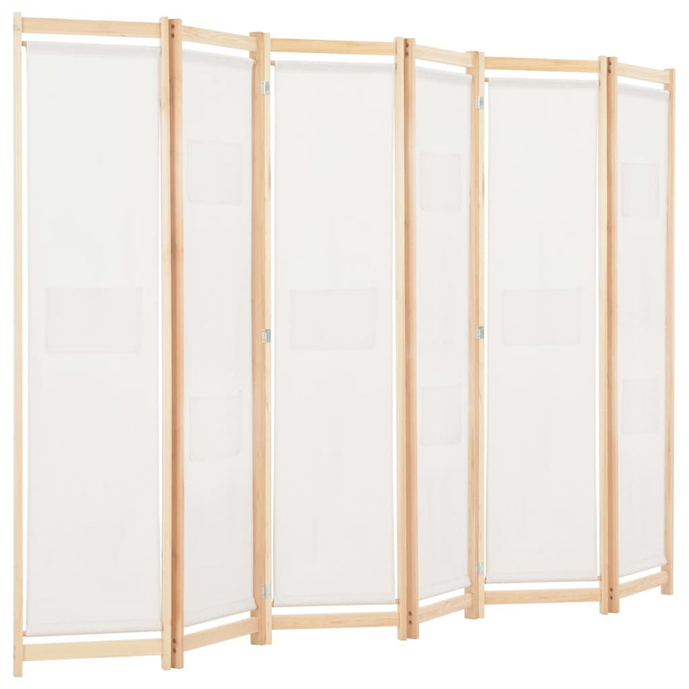 Kambario pertvara, 6 d., kreminės sp., 240x170x4cm, audinys