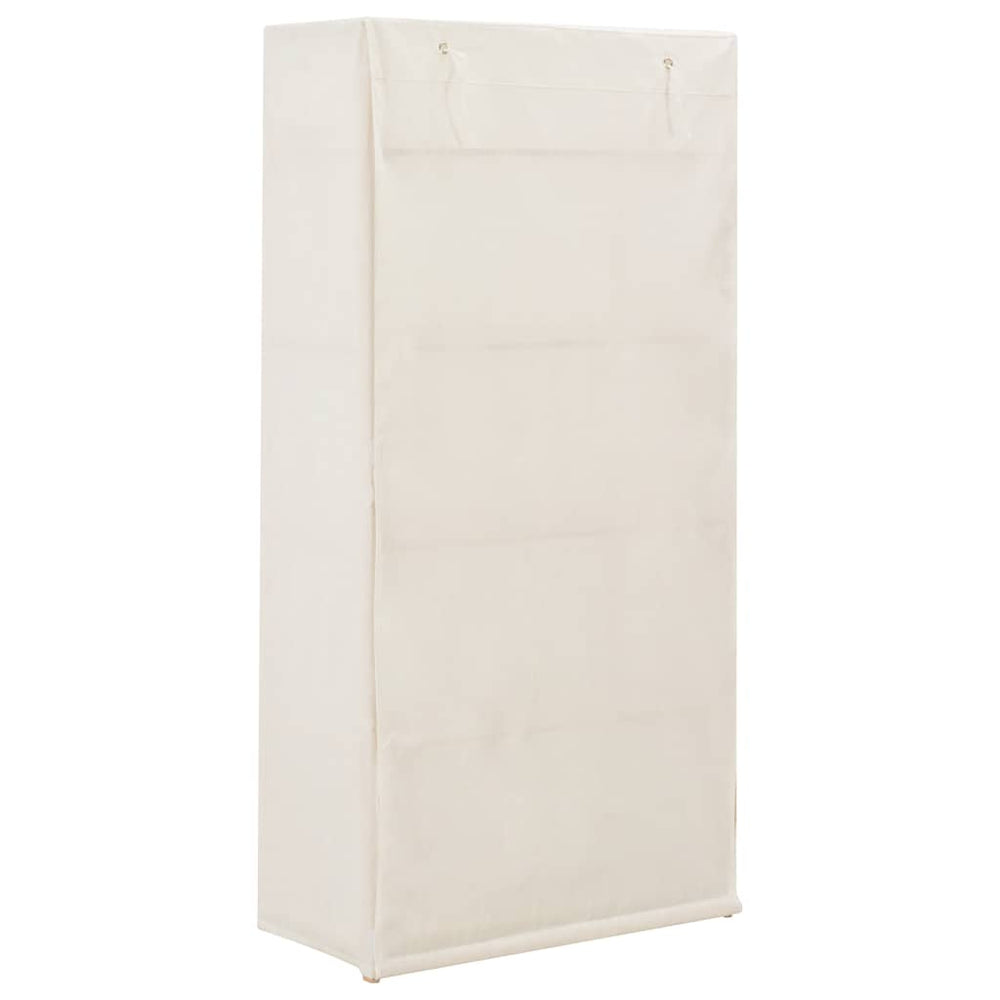 Wardrobe, white, 79x40x170cm, fabric