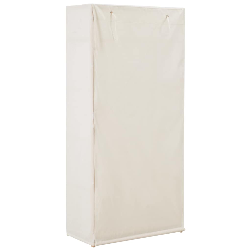 Drabužių spinta, baltos sp., 79x40x170cm, audinys