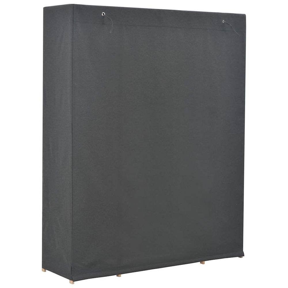 Wardrobe, grey, 135x40x170cm, fabric