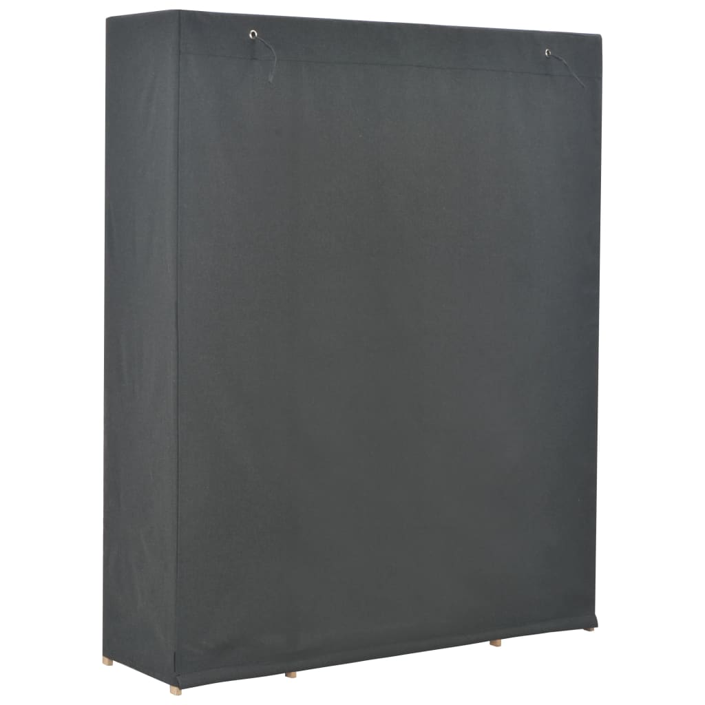 Wardrobe, grey, 135x40x170cm, fabric