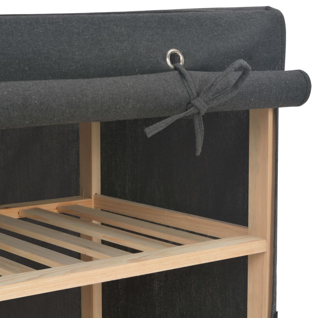 Wardrobe, grey, 135x40x170cm, fabric