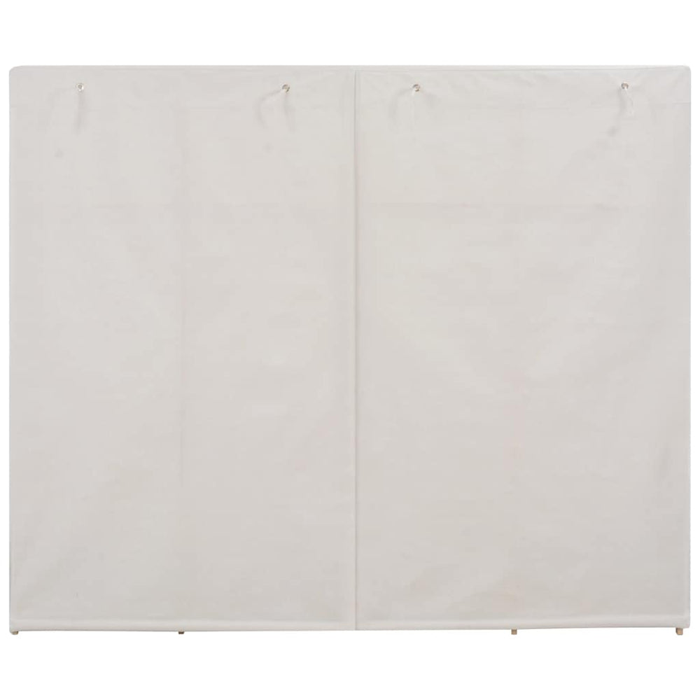 Wardrobe, white, 200x40x170cm, fabric