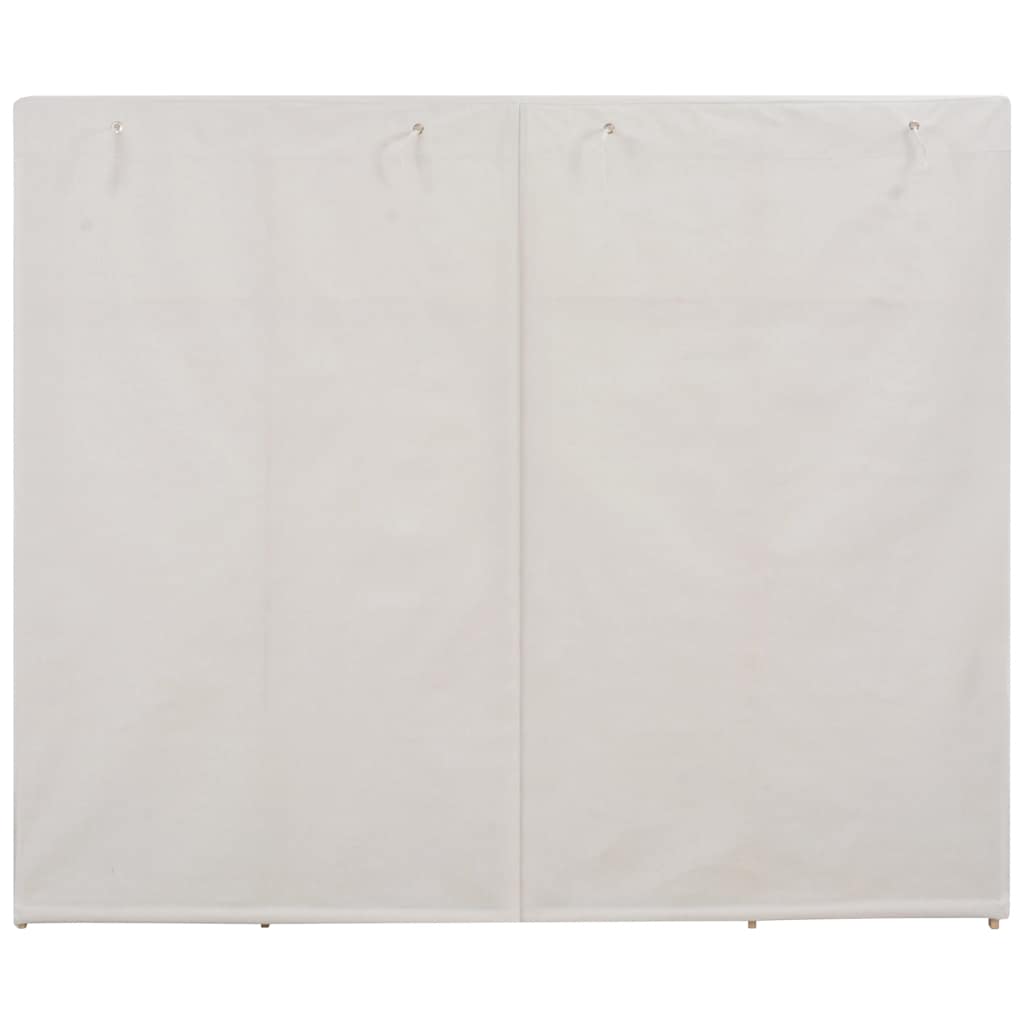 Drēbju skapis, baltā krāsā, 200x40x170cm, audums