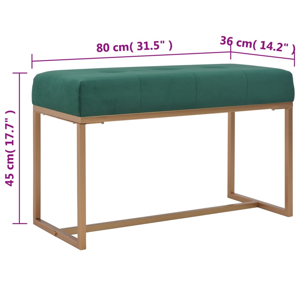 Sols, 80cm, zaļš, samts
