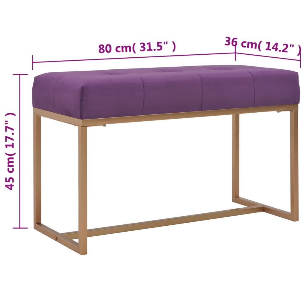 Suoliukas, 80cm, violetinis, aksomas