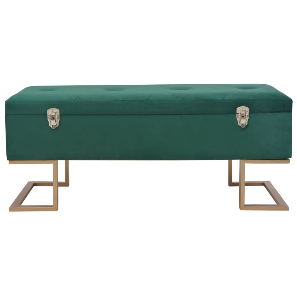 Soliņš ar nodalījumu mantām, zaļš, 105cm, samts
