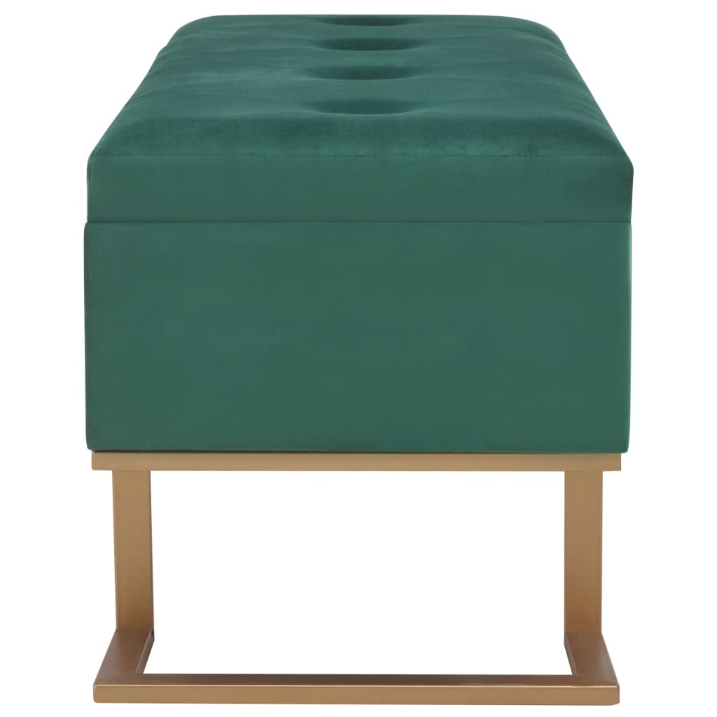 Soliņš ar nodalījumu mantām, zaļš, 105cm, samts