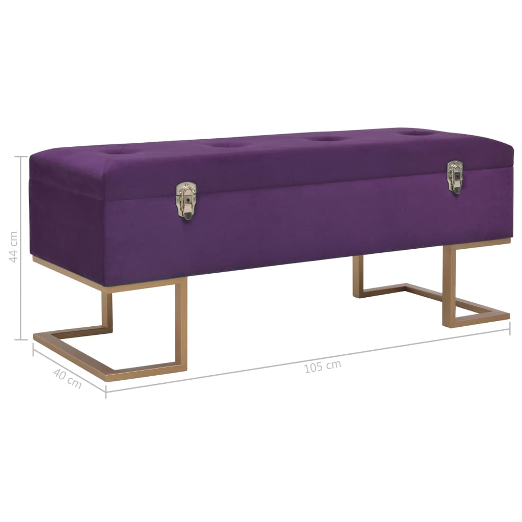 Sols ar mantu nodalījumu, violets, 105cm, samts