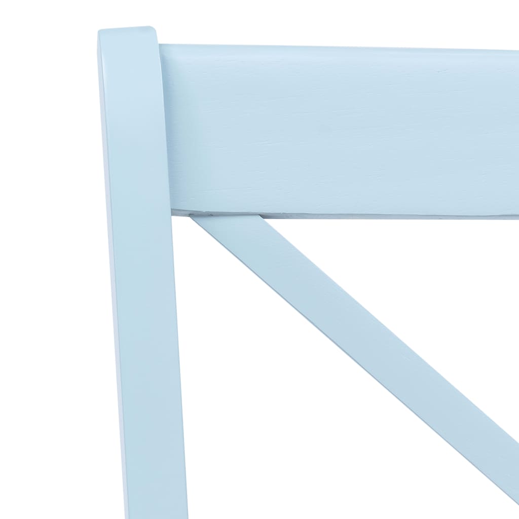 Dining chairs, 2 pcs., grey/light wood, rubberwood