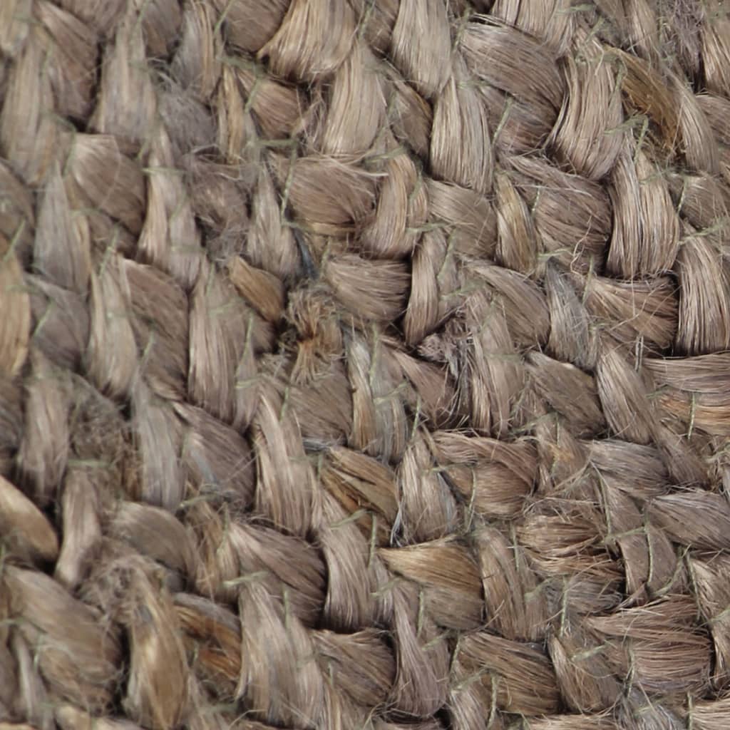 Paklājs, pelēks, 90cm, džuts, apaļš, roku darbs